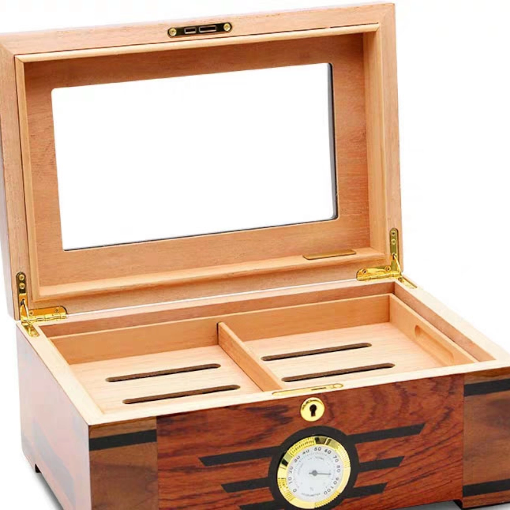 Drveni Humidor sa Staklom za 50 Cigara