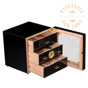 Humidor za 180 Cigara sa 3 fioke - yavršnica visoki sjaj