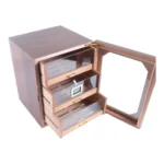 Luksuzni kućni humidor sa staklom za 100 Cigara - Braon Boje