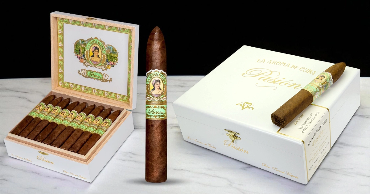 Slika cigare La Aroma de Cuba Pasión Box-Pressed Torpedo – Top 25 cigara 2024 godine 