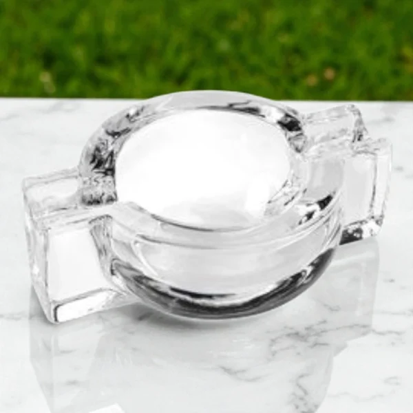 Staklena Pepeljara za Tompus Angelo - Idealna za 2 Cigare