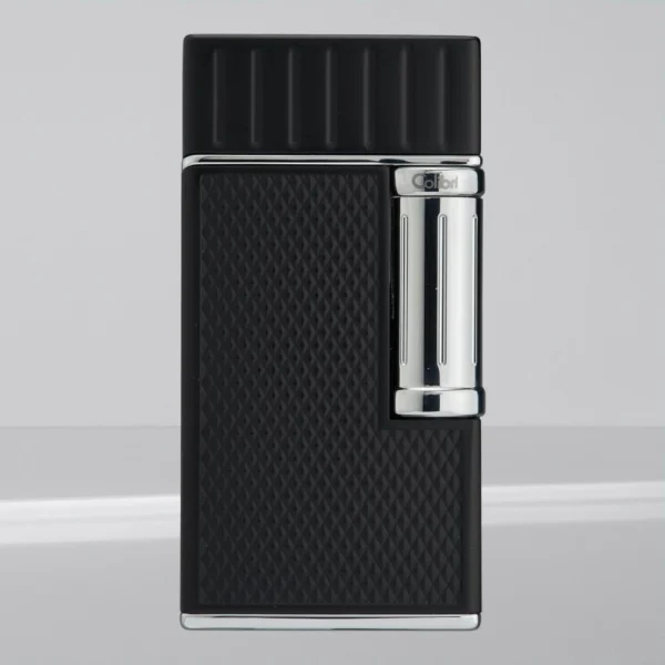 Colibri Julius Double Soft Flame crno/hrom – luksuzni upaljač za cigare