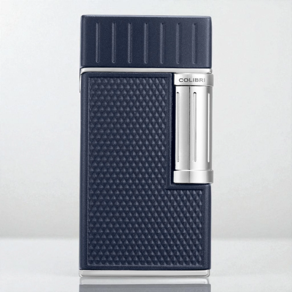 colibri-julius-upaljac-za-cigare-lule-plavi Colibri Julius Double Soft Flame plavo/hrom – moderan upaljač za cigare