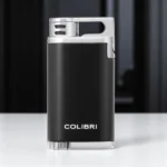 Colibri Belmont crno-hrom – elegantni single torch upaljač