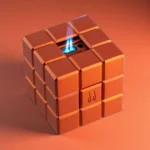 Colibri Heritage Cube narandžasti – luksuzni stoni upaljač za cigare