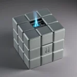 Colibri Heritage Cube sivi – luksuzni stoni upaljač