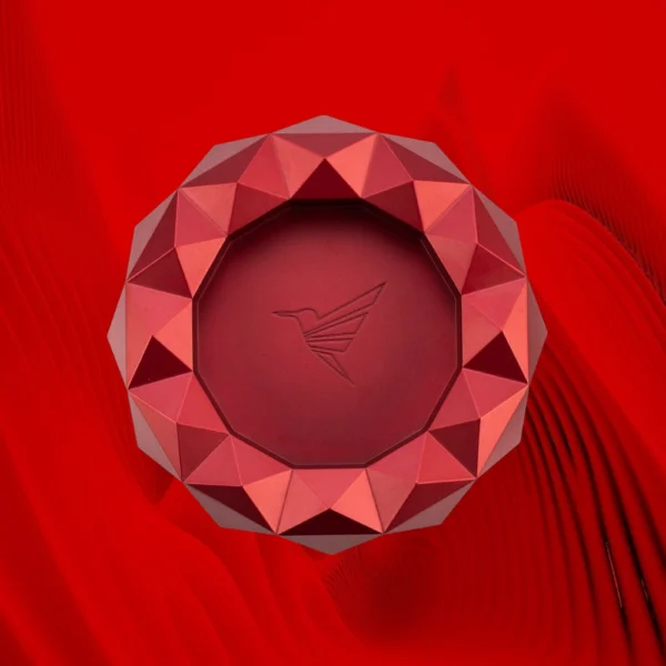 Colibri Quasar Okrugla pepeljara crvena – atraktivna pepeljara za cigare