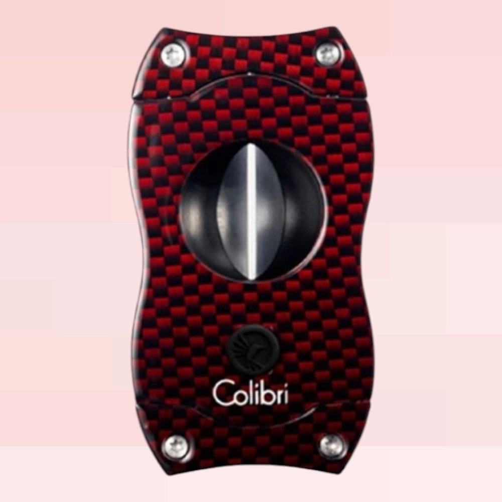 colibri-vcut-carbon-sekac-za-tompuse-crveni Colibri V-Cut carbon crveni – atraktivan sekač za cigare