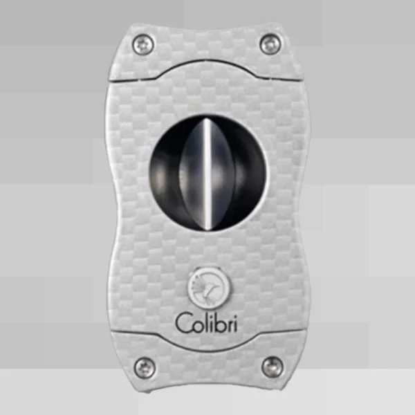 Colibri V-Cut Carbon srebrni – premium sekač za cigare