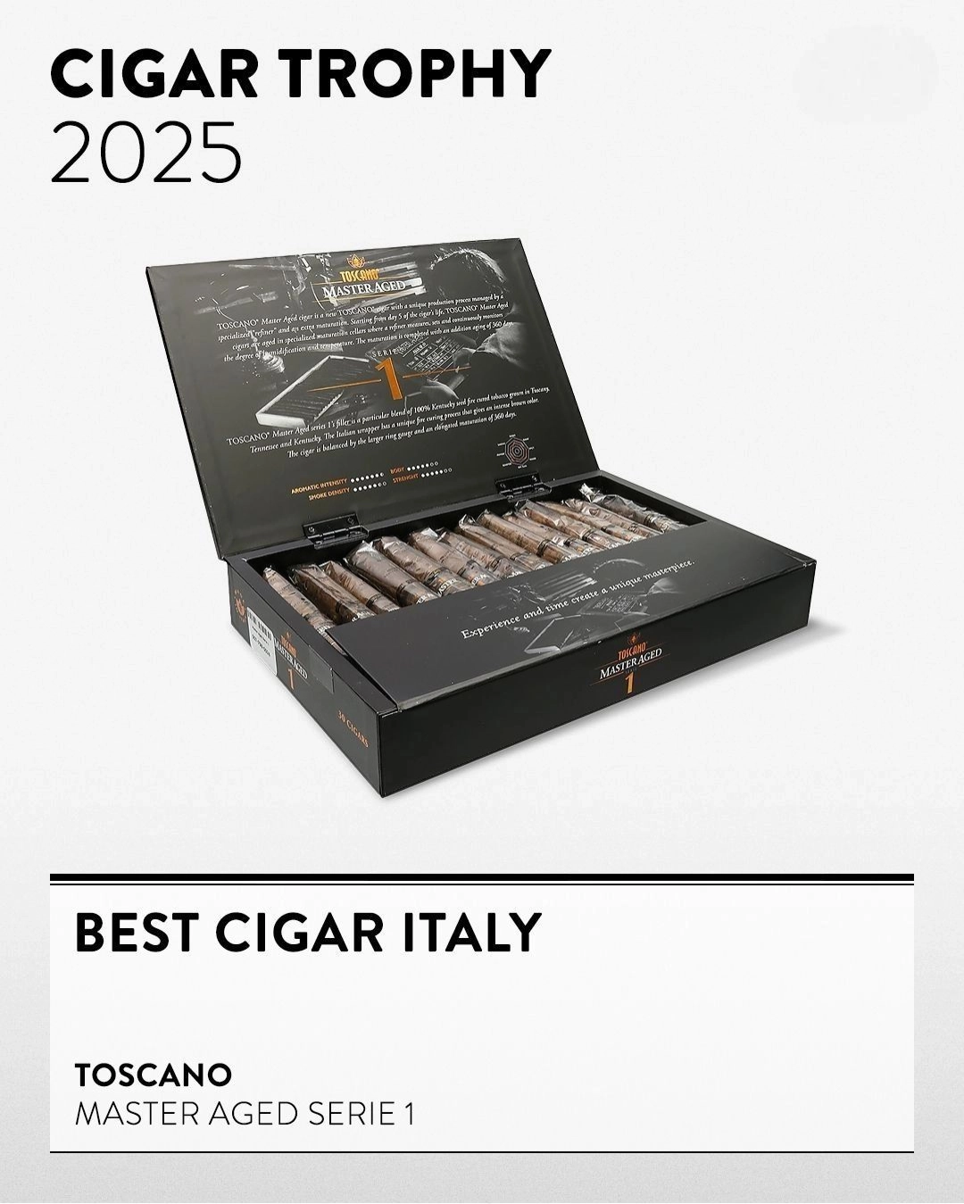 Cigar Trophy 2025 Best Cigar Italy – Toscano Master Aged Serie 1