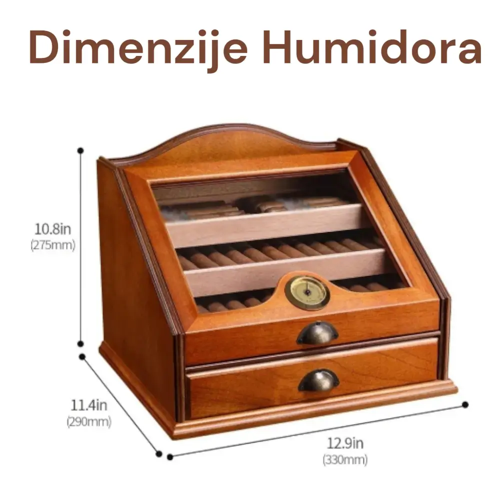Dimenzije Drvenog Humidora za 100 Cigara