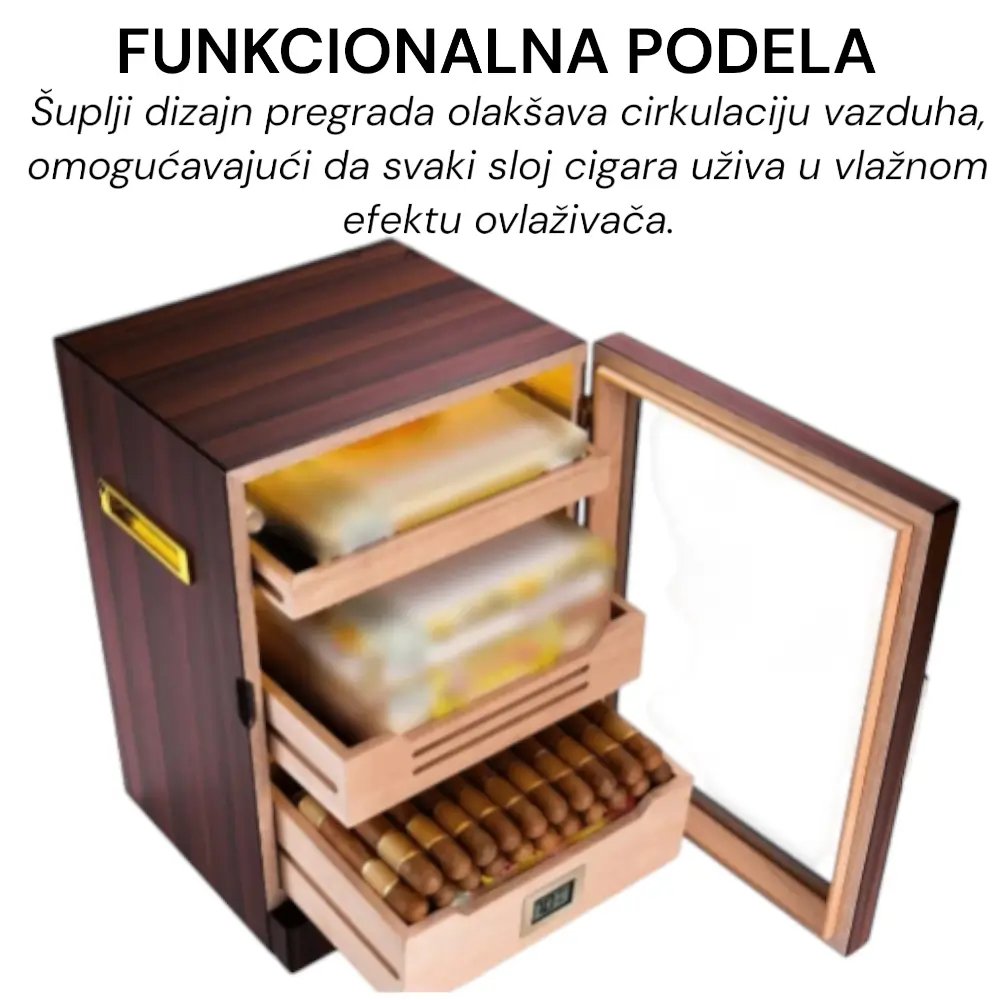 Funkcionalna podela pregrada olaksava čuvanje cigara