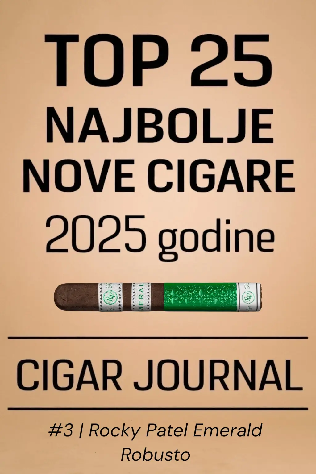 TOP 25 TOMPUSA: 3. mesto - Rocky Patel Emerald Robusto