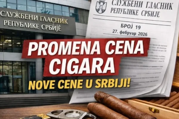 Promena cena tompusa u Srbiji - Februar 2026