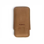 Zippo braon kožna futrola za tompuse za 3 Robusto cigare