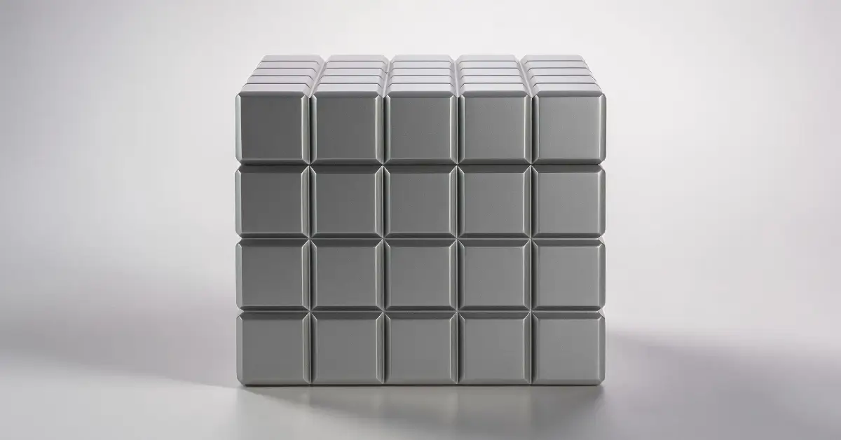 Colibri Heritage Cube humidor za tompuse u sivoj boji sa modernim cube dizajnom
