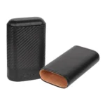 Crna Zippo kožna futrola za tompuse carbon dizajn