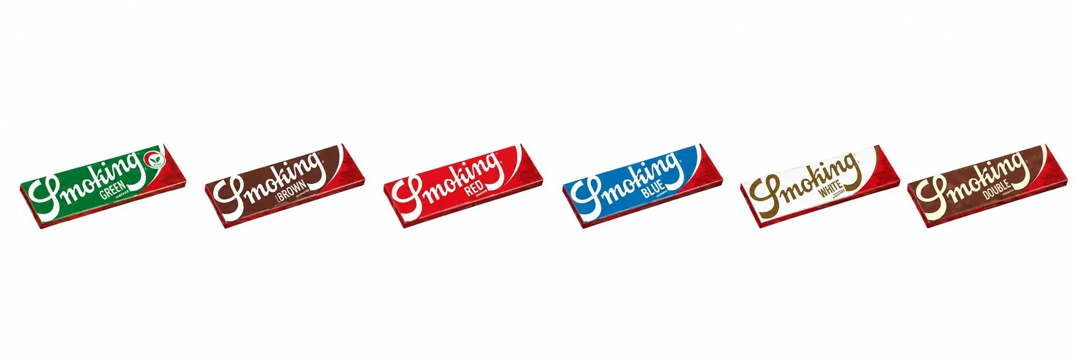 Smoking rizle različitih vrsta – Green, Brown, Red, Blue, White papirići za motanje cigareta