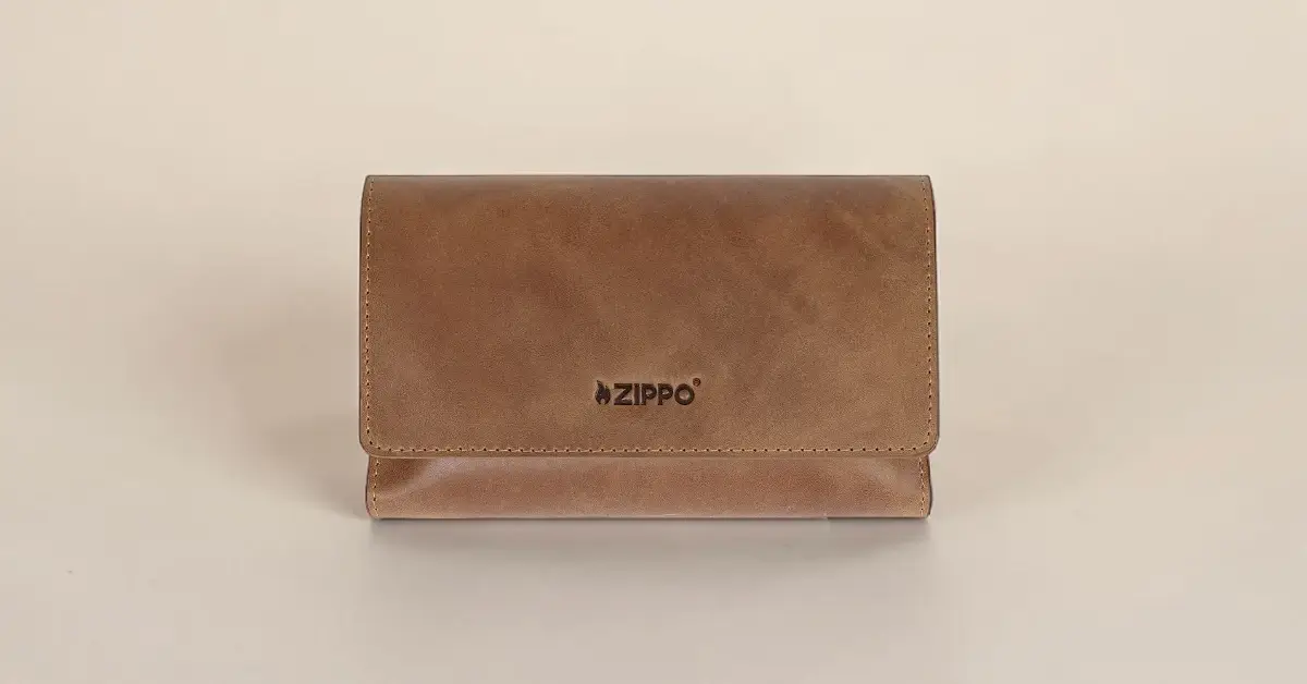 Zippo kožna torbica za duvan i Zippo upaljač od prirodne kože