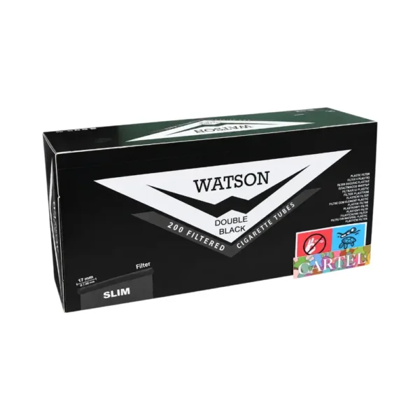 Watson Double Black Slim tubice za cigarete