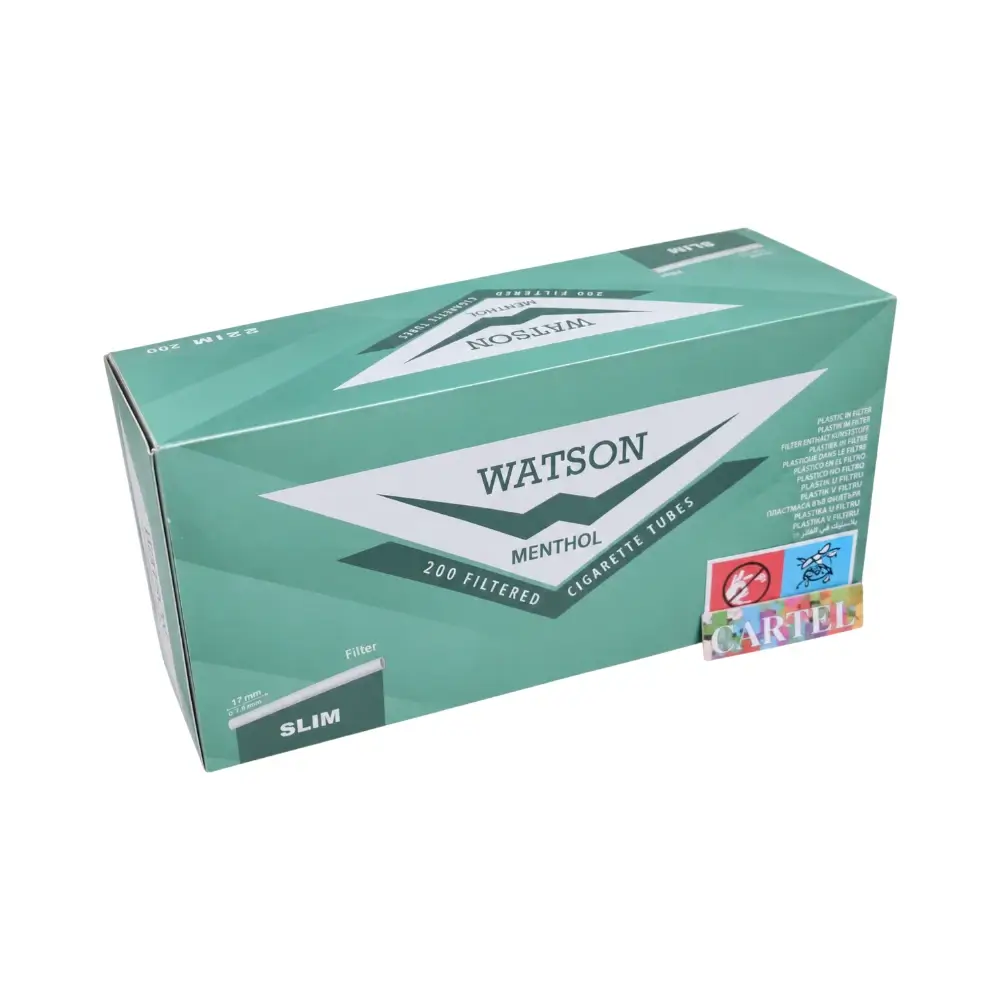 watson-menthol-slim-tubice-za-duvan-200 Watson Menthol Slim tubice za duvan 200 kom